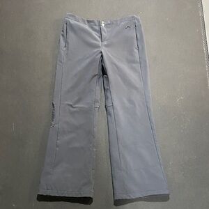Gray Wide-Leg Snow Pants